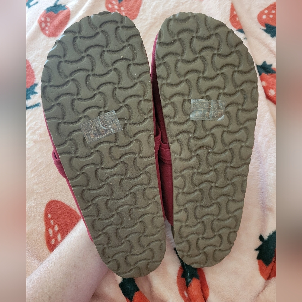 Adorable Fur Lined Red Clogs - image 3